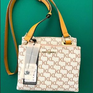 Karl Lagerfeld monographed cross-body bag